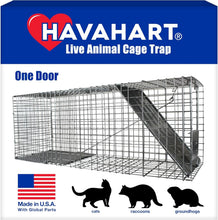Load image into Gallery viewer, Professional Quality 1-Door Humane Animal Trap - Safe for Cats, Raccoons &amp; More
