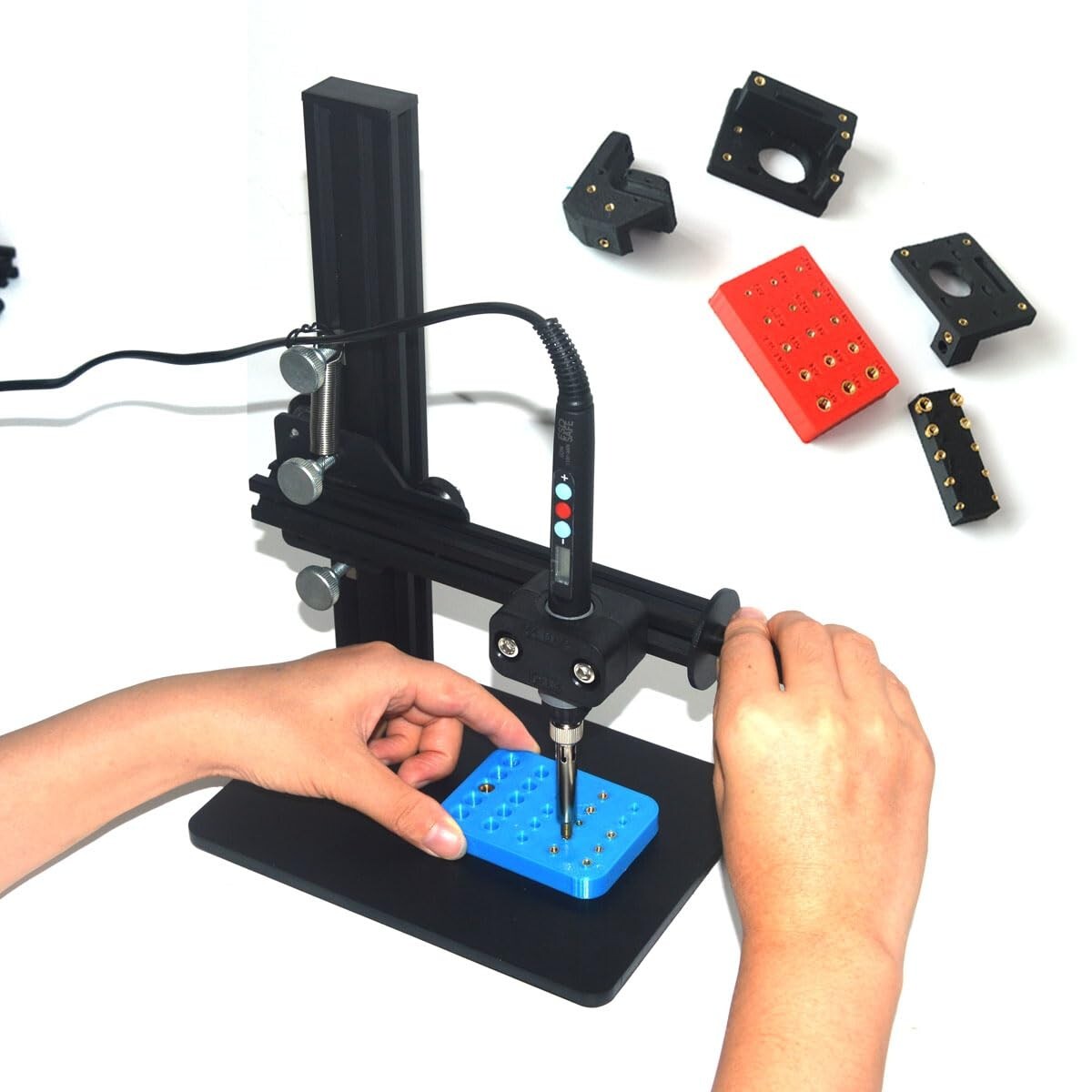 Durable Aluminum Heat Set Insert Tool with 370 Threaded Inserts for 3D Projects