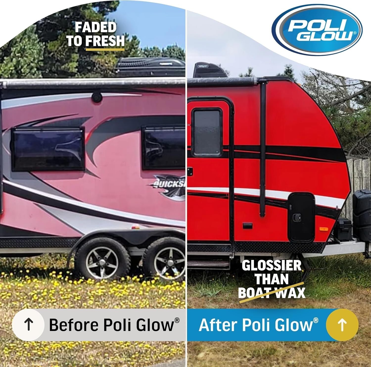 Boat & RV Gel Coat Restoration Kit - Eliminate Oxidation with 32oz Formula