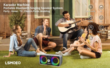 Load image into Gallery viewer, 20W Karaoke Machine for All Ages with Rechargeable Battery &amp; Colorful Lights