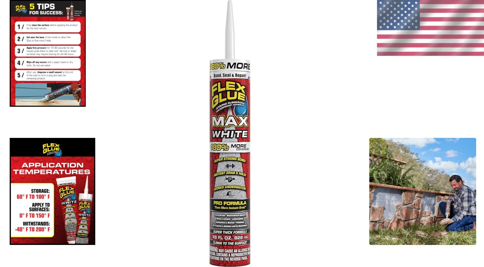 Super Thick MAX White Adhesive 28 oz – Paintable & Waterproof Bonding Solution