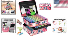 Load image into Gallery viewer, Durable Pink 240 Slots Diamond Art Organizer with Complete Tool Kit Included