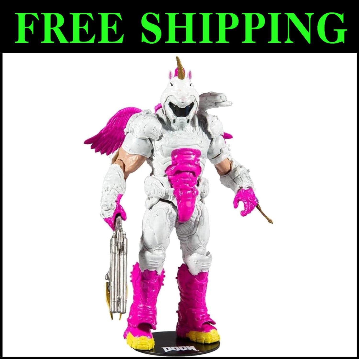 Twitch Prime Exclusive DOOMicorn Slayer: 7" Action Figure with Accessories