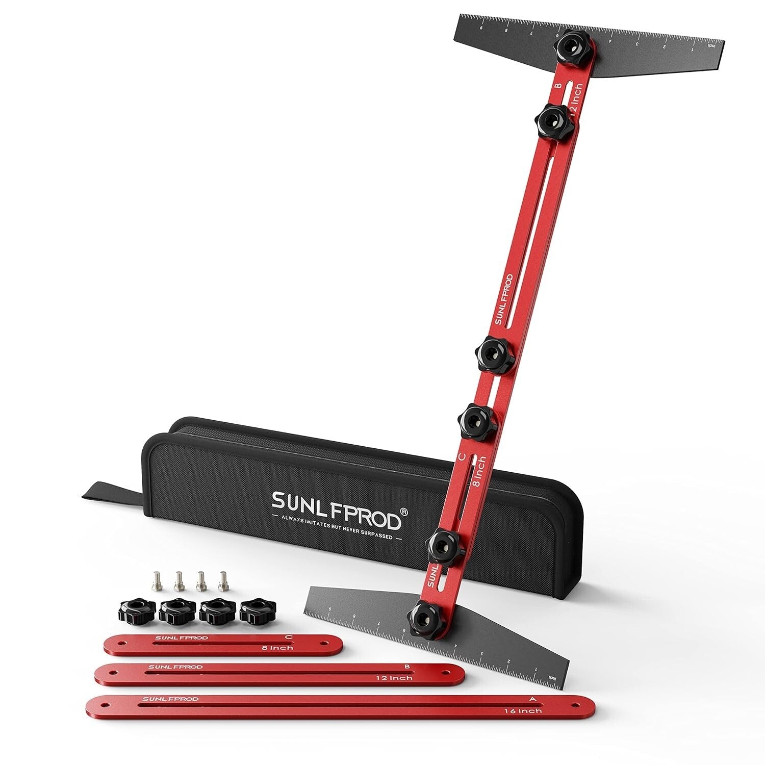 Versatile Aluminum Stair Tread Gauge with Flexibility for Accurate Measurements