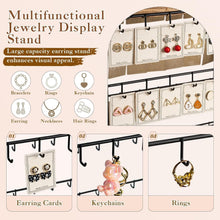 Load image into Gallery viewer, Large Rustic Earring Rack 26" H with 5-Tier Design - Ideal for Selling Jewelry