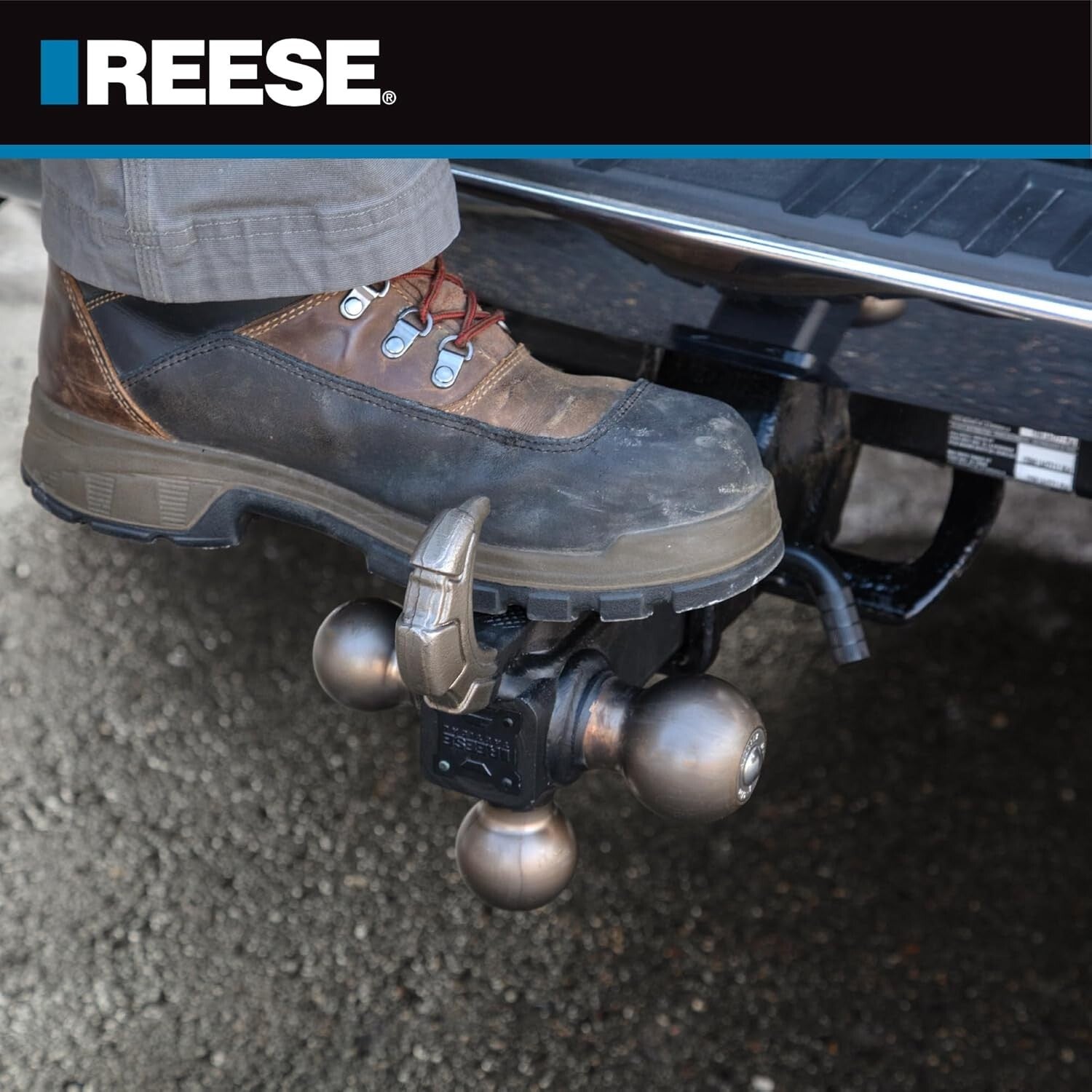 Ultimate Towpower Tri Ball Hitch - 10,000 lbs Capacity, Rust-Resistant Design