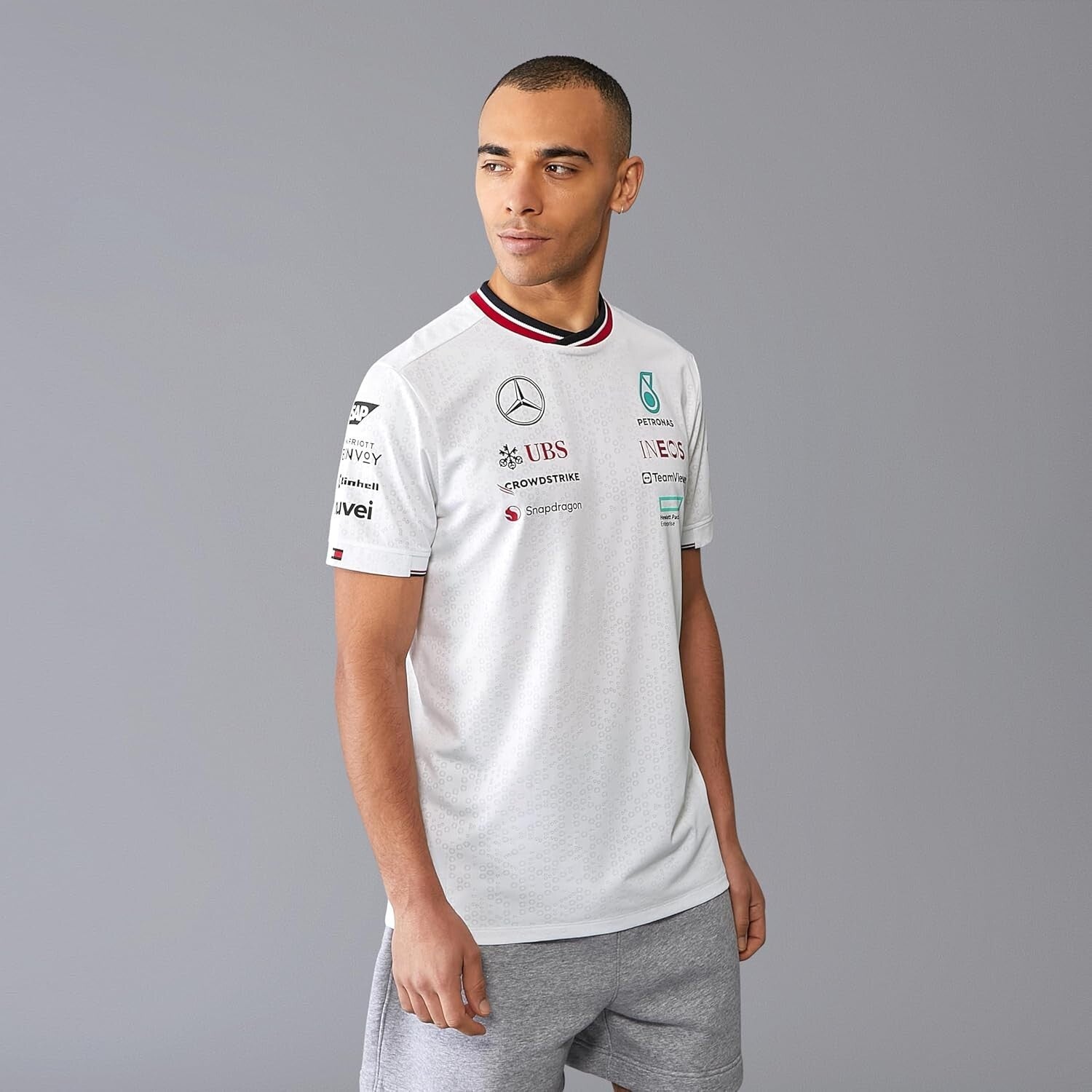 2024 F1 Men's Driver T-Shirt - Premium Polyester Blend & Stylish Details