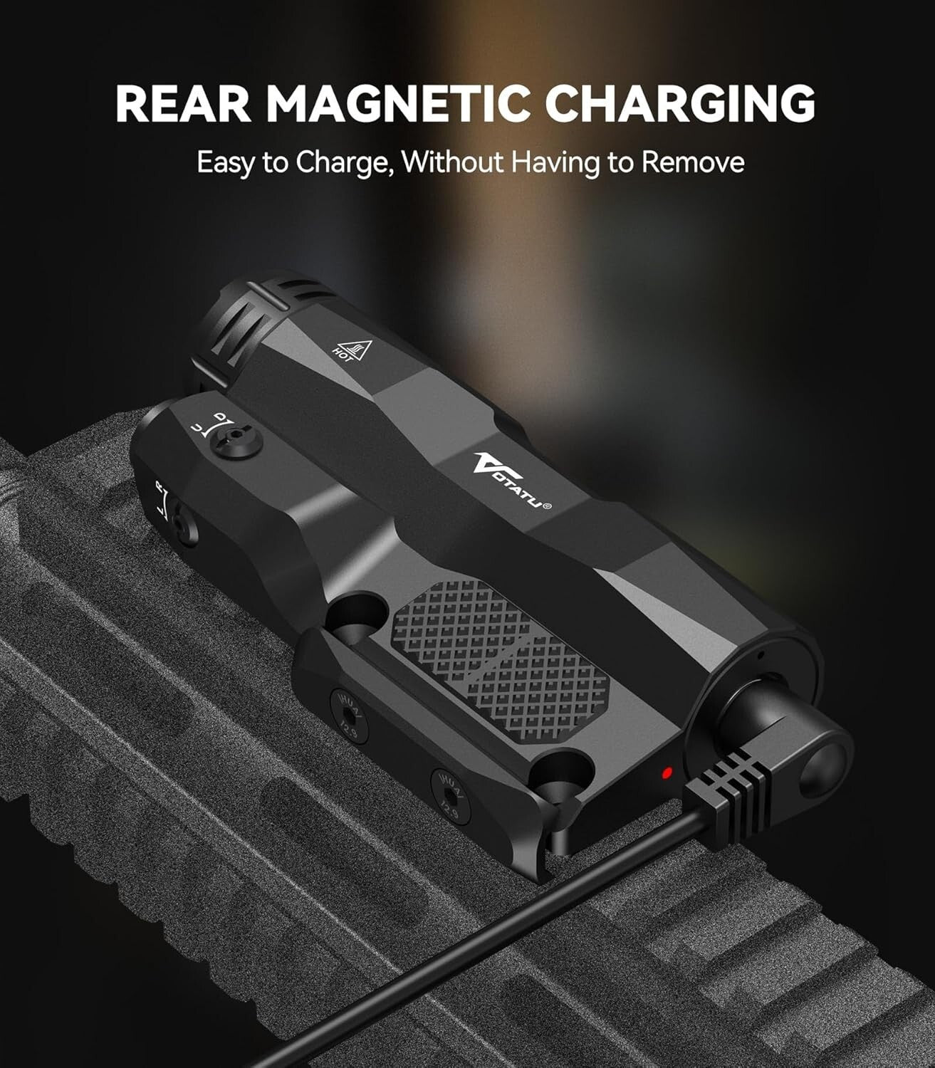 Picatinny M-LOK Tactical Flashlight with Touch Pad & 2400 Lumens Light Power