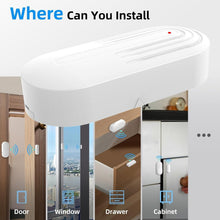 Load image into Gallery viewer, Wireless Door Sensor Chime - 800ft Range with 20 Alerts and Adjustable Volume