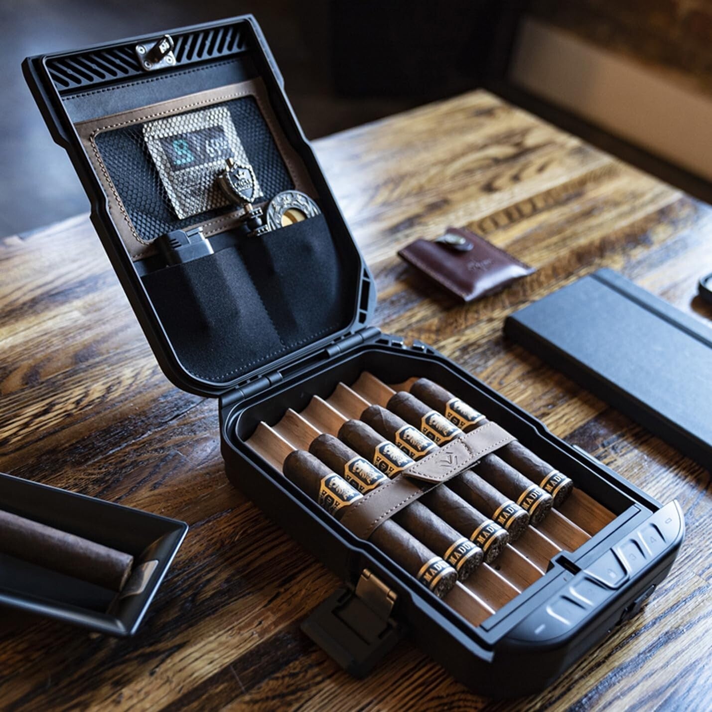Waterproof Portable Humidor with Electronic Lock - Ultimate Travel Cigar Case