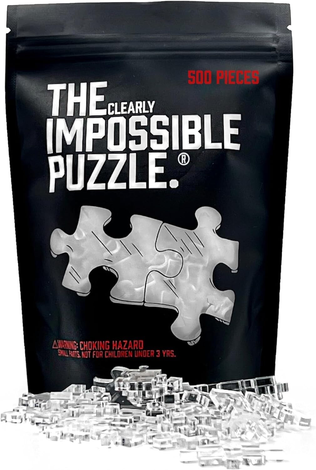 Clearly Impossible 500 Piece Acrylic Jigsaw Puzzle for Adults - Modern Challenge
