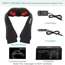 Load image into Gallery viewer, Corded Shiatsu Neck and Shoulder Massager with Overheat Protection - Gift Idea