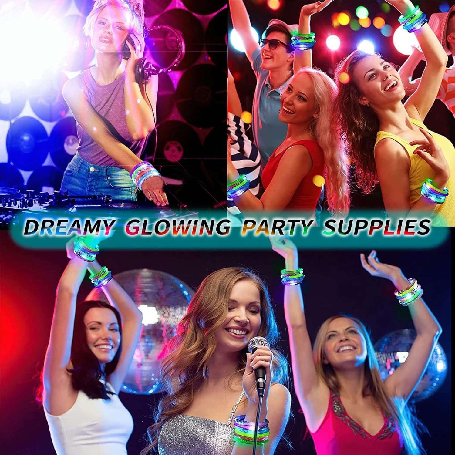 Eye-Catching 90PCS LED Glow Bracelets - The Ultimate Party Favors for All Ages