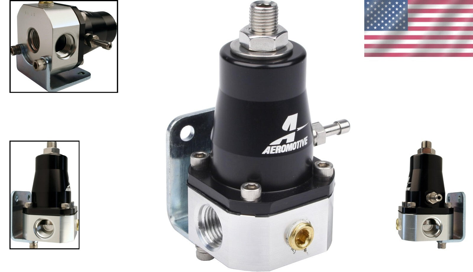 Lightweight Adjustable Fuel Pressure Regulator - Supports 1000 HP, AN-06 Ports