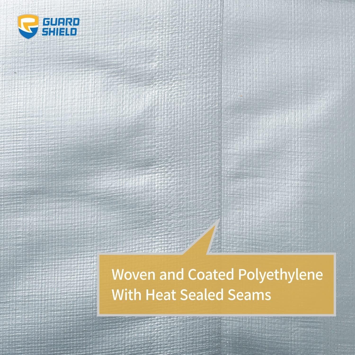 All-Purpose 10mil Silver Poly Tarp 16x20 - Strong, Durable, Weather-Resistant