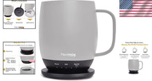 Load image into Gallery viewer, Premium 14 oz Self-Heating Coffee Mug with Ergonomic Design &amp; Charging Coaster