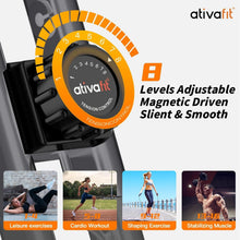 Load image into Gallery viewer, Durable Alloy Steel Folding Exercise Bike with Resistance Bands for All Heights