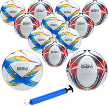 Load image into Gallery viewer, Official Size Soccer Balls with Unique Graphics - Durable 24 Pack for Teams