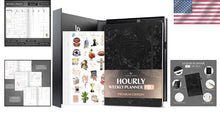 Load image into Gallery viewer, Elegant A4 Undated Schedule Planner with Stickers – Daily &amp; Monthly Organizer