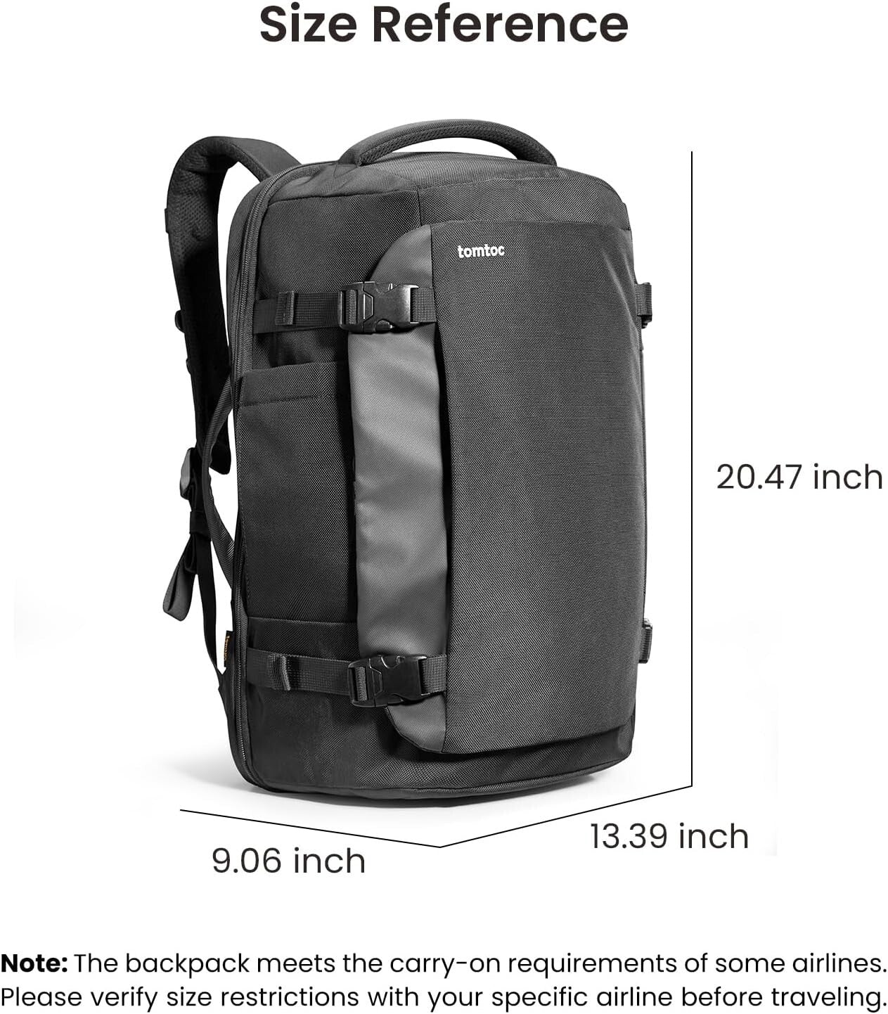 Eco-Friendly 40L Water-Resistant Backpack - Perfect for Travelers & Commuters