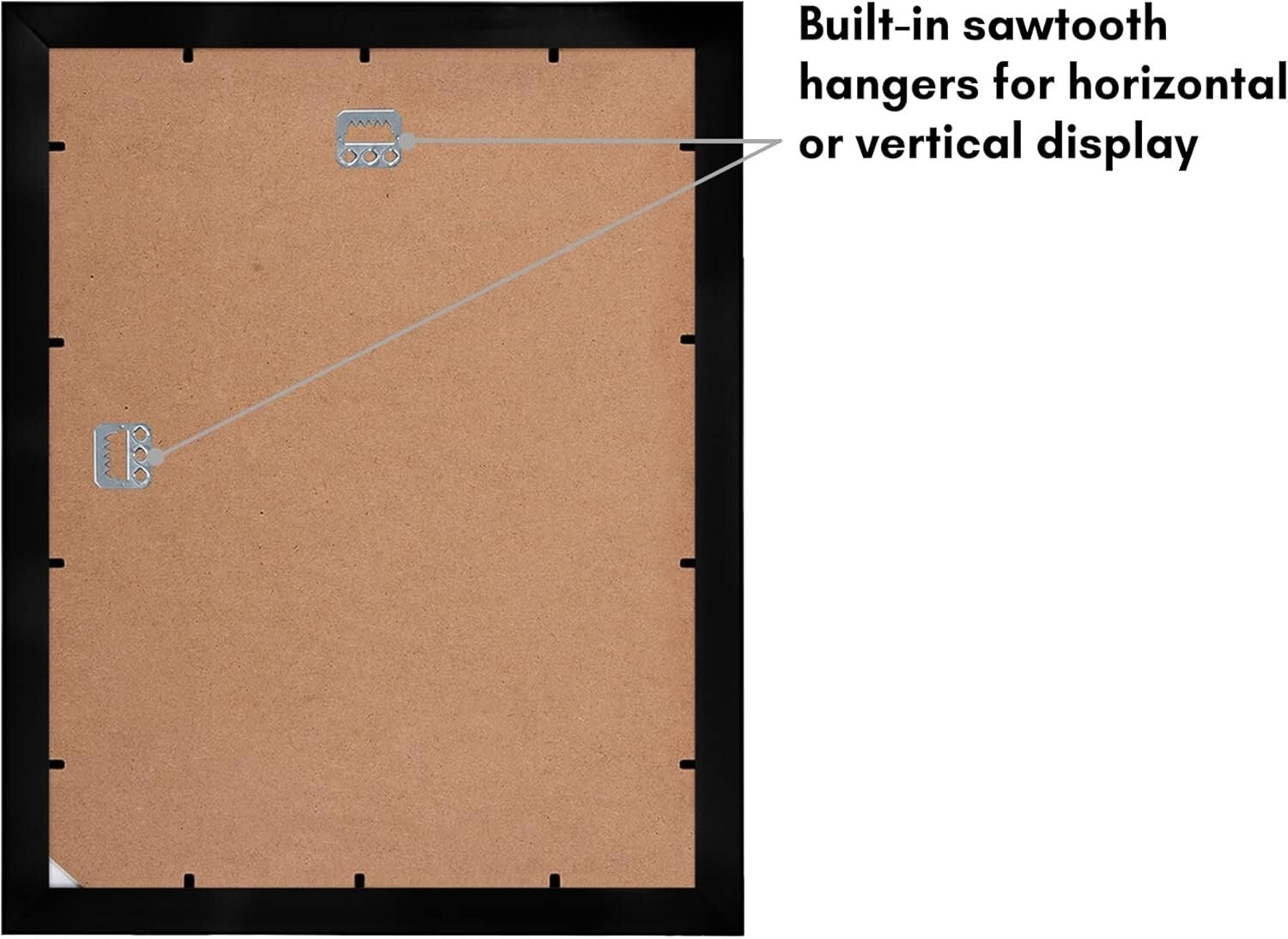 Elegant 11x14 Picture Frame Set of 4 with Shatter-Resistant Glass in Black