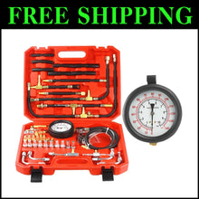 Load image into Gallery viewer, High-Precision 0-140 PSI Fuel Pressure Gauge Kit with Adapters &amp; Tubing - 45PCS