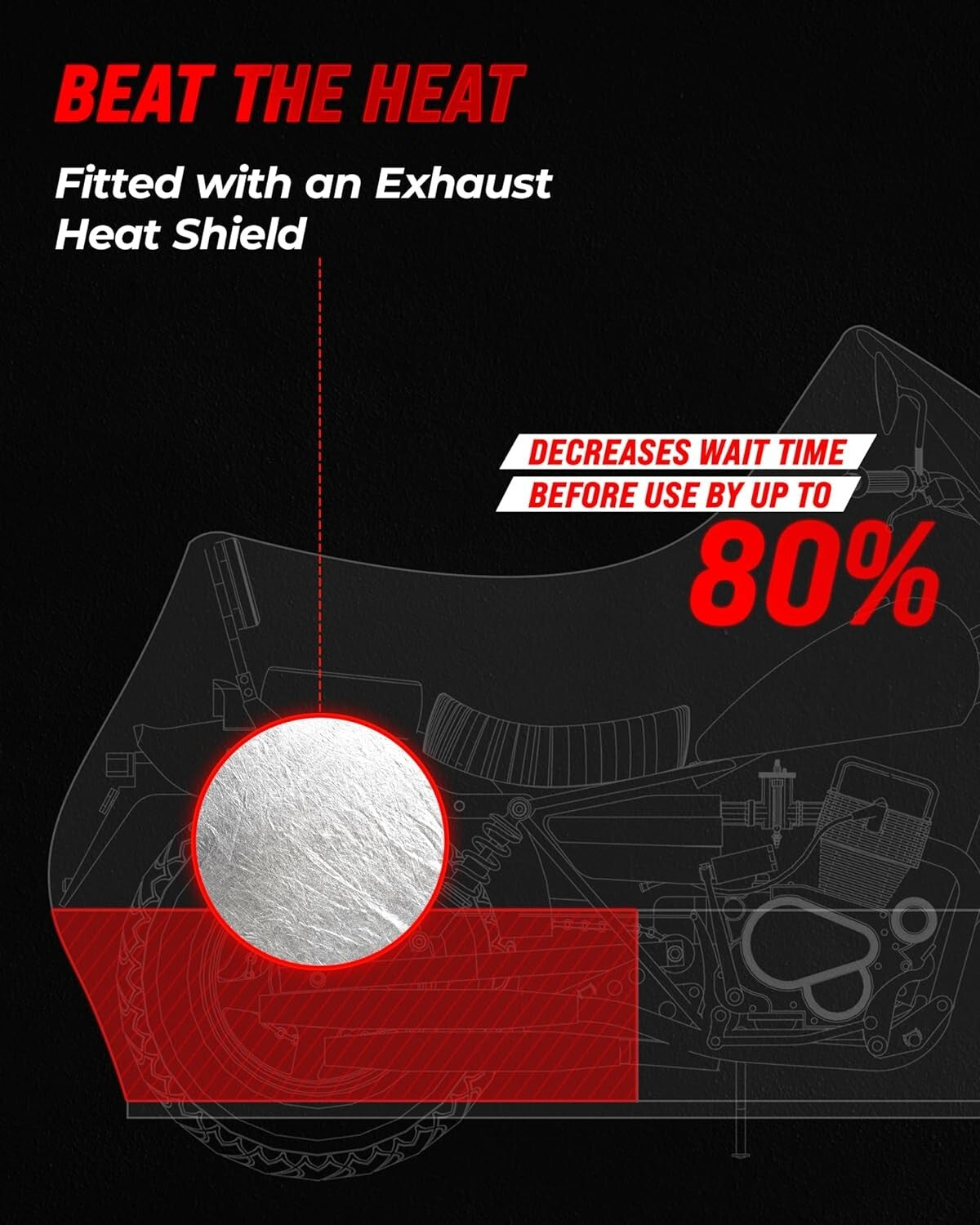 12-Layer Motorcycle Cover Waterproof - Ideal for Outdoor Protection & Security