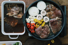 Load image into Gallery viewer, Premium Non-Stick Grill Pan for Authentic Korean BBQ, Oven &amp; Dishwasher Safe