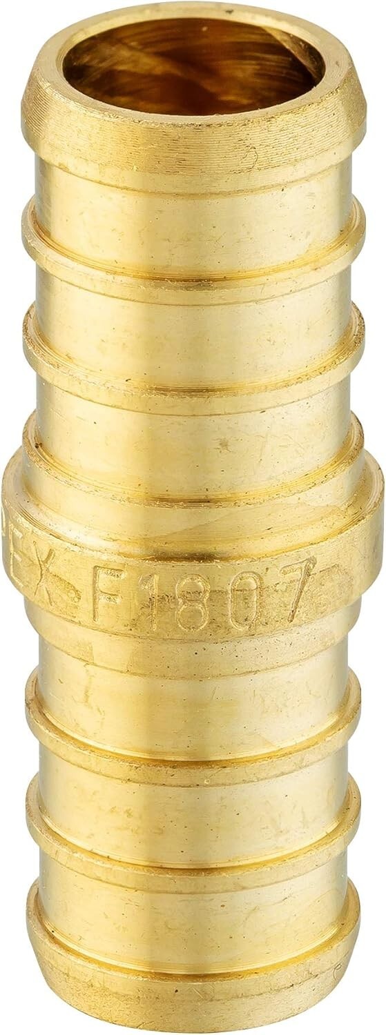 Comprehensive 100-Piece 1/2" PEX Fittings & Clamps Set - Brass & Stainless Steel