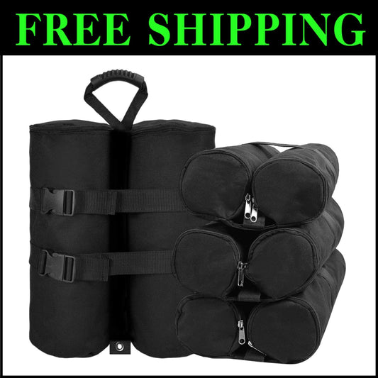 Heavy-Duty 240 lbs Weight Bags for Canopies - Waterproof Sandbag Set of 4