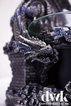 Load image into Gallery viewer, Fierce Dragon Castle Electric Oil Burner - Elegant Black Tabletop Decor
