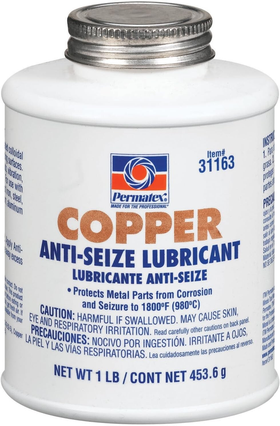 Bulk Copper Anti-Seize Lubricant, 1 lb x 12 Bottles - Electrical Conductivity