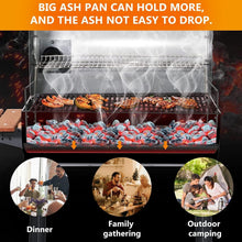 Load image into Gallery viewer, Premium 27" Ash Pan with Fire Grate Hangers for Chargriller &amp; Charbroil Grills