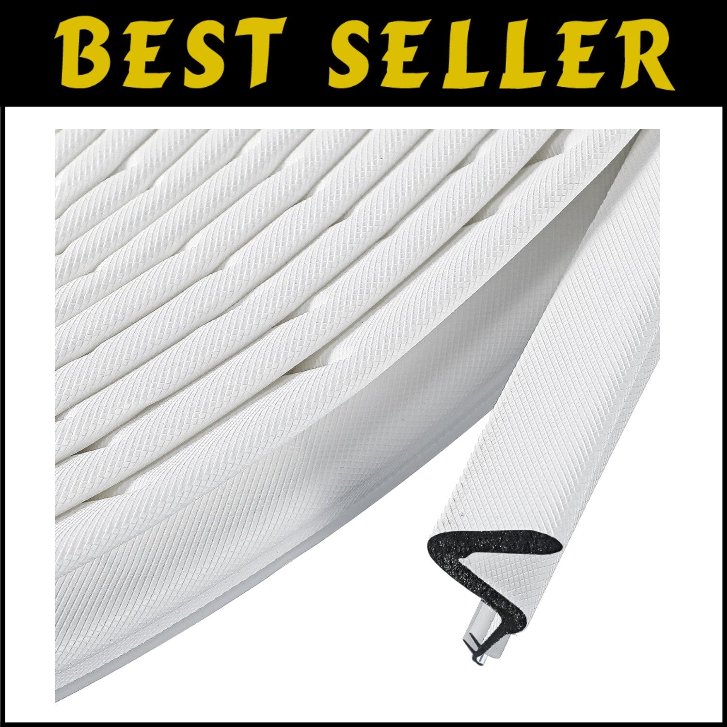 Durable Soundproofing Weather Strip - 90 Feet Foam Seal for Doors & Windows