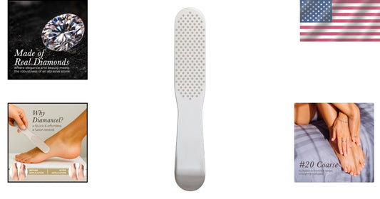 Professional-Grade Diamond Coarse Foot Buffer for Large Calluses & Rough Skin