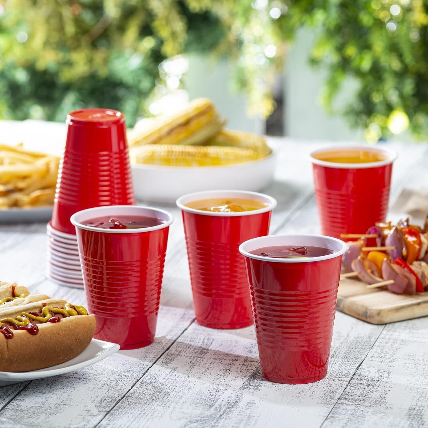 Durable Non-Slip Red Plastic Cups - 240 Count for Hassle-Free Celebrations