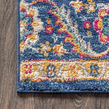 Load image into Gallery viewer, Elegant Indoor Floral Runner Rug 2'3" x 8' - Water-Resistant Vintage Charm