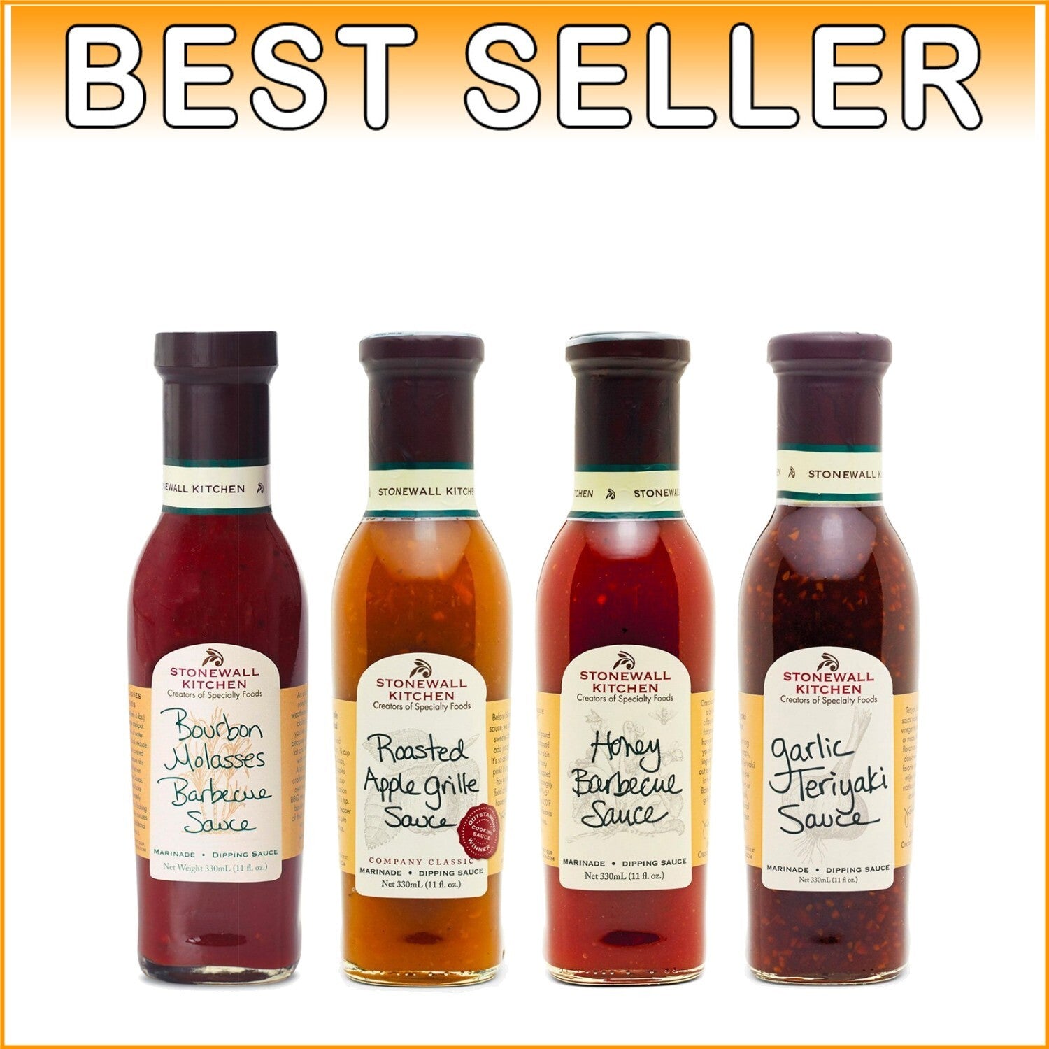 4 Piece Gourmet Grille Sauce Collection - Perfect for BBQ Lovers and Gifting