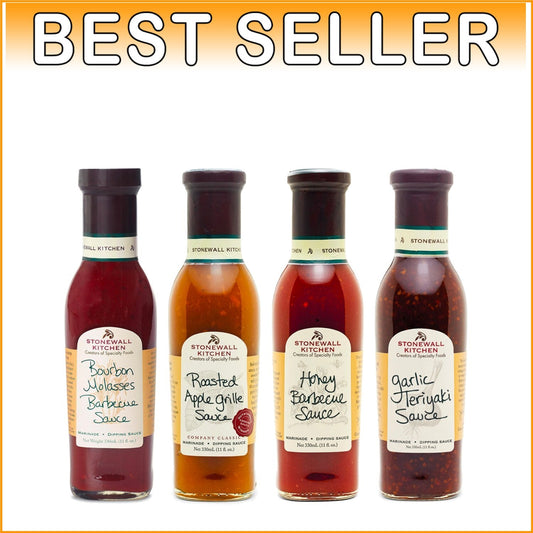 4 Piece Gourmet Grille Sauce Collection - Perfect for BBQ Lovers and Gifting