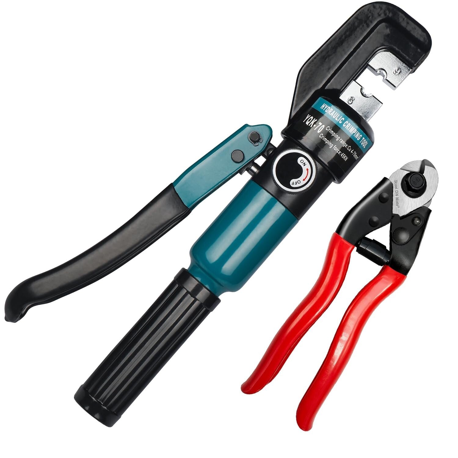 Durable Hydraulic Crimping Tool with Ergonomic Grip - Perfect for Cable Railing
