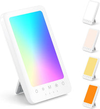 Load image into Gallery viewer, Portable Sunlight Therapy Lamp with 11 Colorful Lights &amp; Memory Function