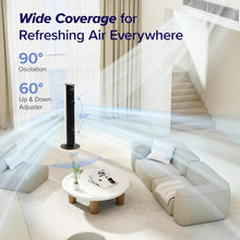 Load image into Gallery viewer, 26ft/s Smart Tower Fan - Wi-Fi Enabled with Remote Control &amp; App Integration