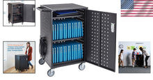 Load image into Gallery viewer, Mobile 30-Bay Charging Cart: Secure &amp; Stylish Classroom Charging Station