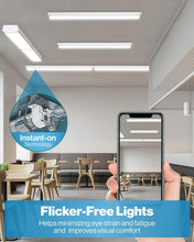 Load image into Gallery viewer, Sunco 6 Pack LED Garage Ceiling Lights - Linkable &amp; Bright 3500 Lumen Fixtures