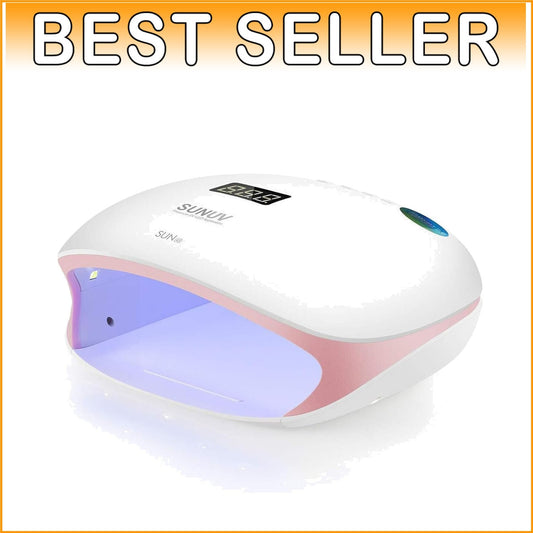 Lightweight 48W LED UV Nail Light with 4 Timers - Effortless Home Nail Care