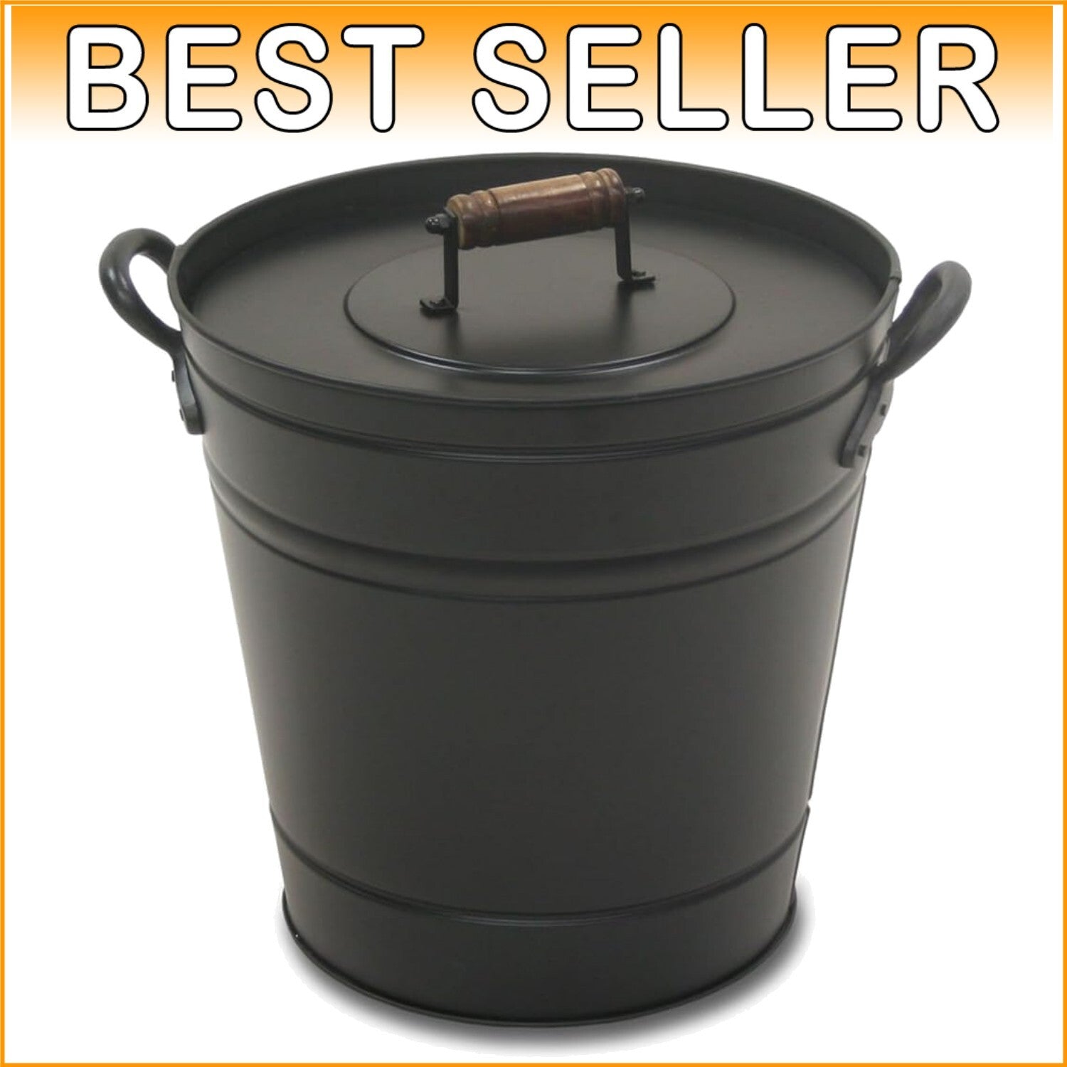 Premium Insulated Ash Container with Lid and Handles - Prevent Home Fires