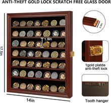 Load image into Gallery viewer, Large Mahogany Collectible Display Shadow Box - Lockable with Removable Shelves