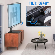 Load image into Gallery viewer, Universal Height Adjustable TV Stand for 37-75 Inch TVs - Swivel &amp; Tilt Design