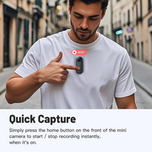 Load image into Gallery viewer, Compact 128GB Wearable Body Camera - Perfect for Travel and Pet Monitoring