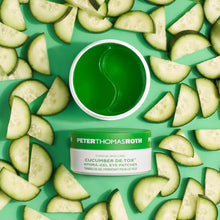 Load image into Gallery viewer, Luxurious Cucumber De-Tox Hydra-Gel Eye Patches - 60 Count for Bright Eyes